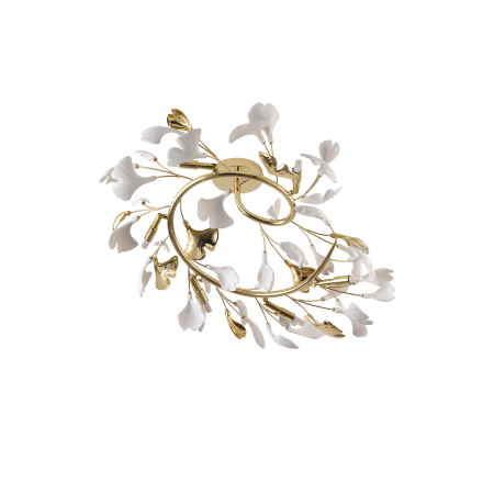 MX2858-6-EGN LEAF LAMPA SUFITOWA ZŁOTA\GOLD