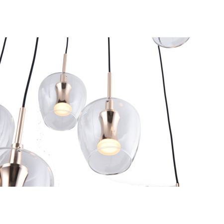MD2291-11B-3BGT NELSON LAMPA WISZĄCA CZARNO-ZŁOTA/BLACK-GOLD