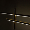 22008P-BK/GD EDGE LAMPA WISZĄCA CZARNO-ZŁOTA/BLACK-GOLD