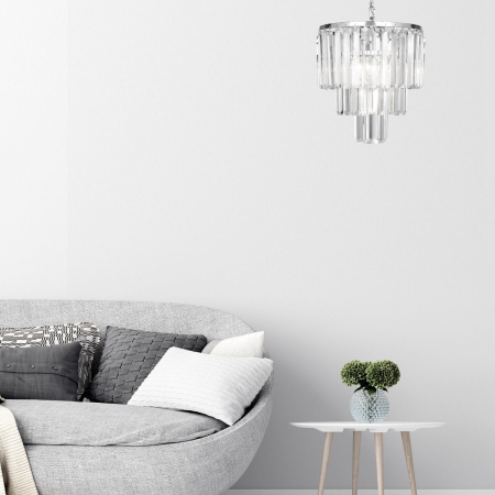 17106/3+1-CHR AMEDEO LAMPA WISZĄCA CHROM/CHROME