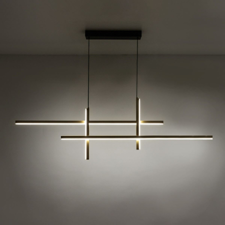 22008P-BK/GD EDGE LAMPA WISZĄCA CZARNO-ZŁOTA/BLACK-GOLD
