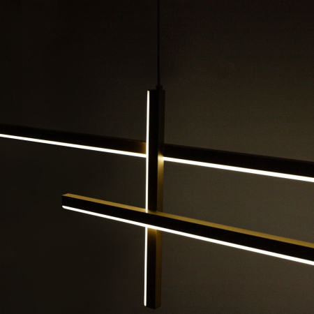 22008P-BK/GD EDGE LAMPA WISZĄCA CZARNO-ZŁOTA/BLACK-GOLD