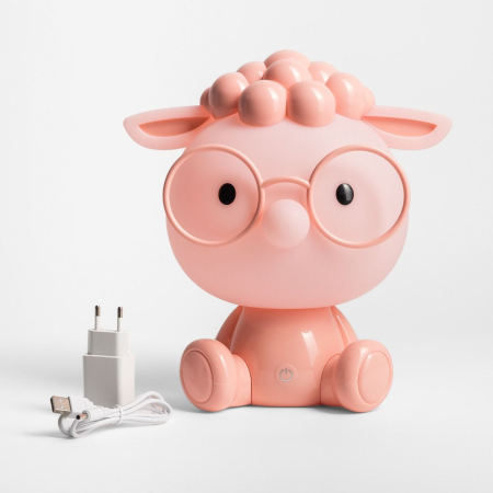 KDR-612-PK LAMPA STOŁOWA OWCA RÓŻOWA/PINK